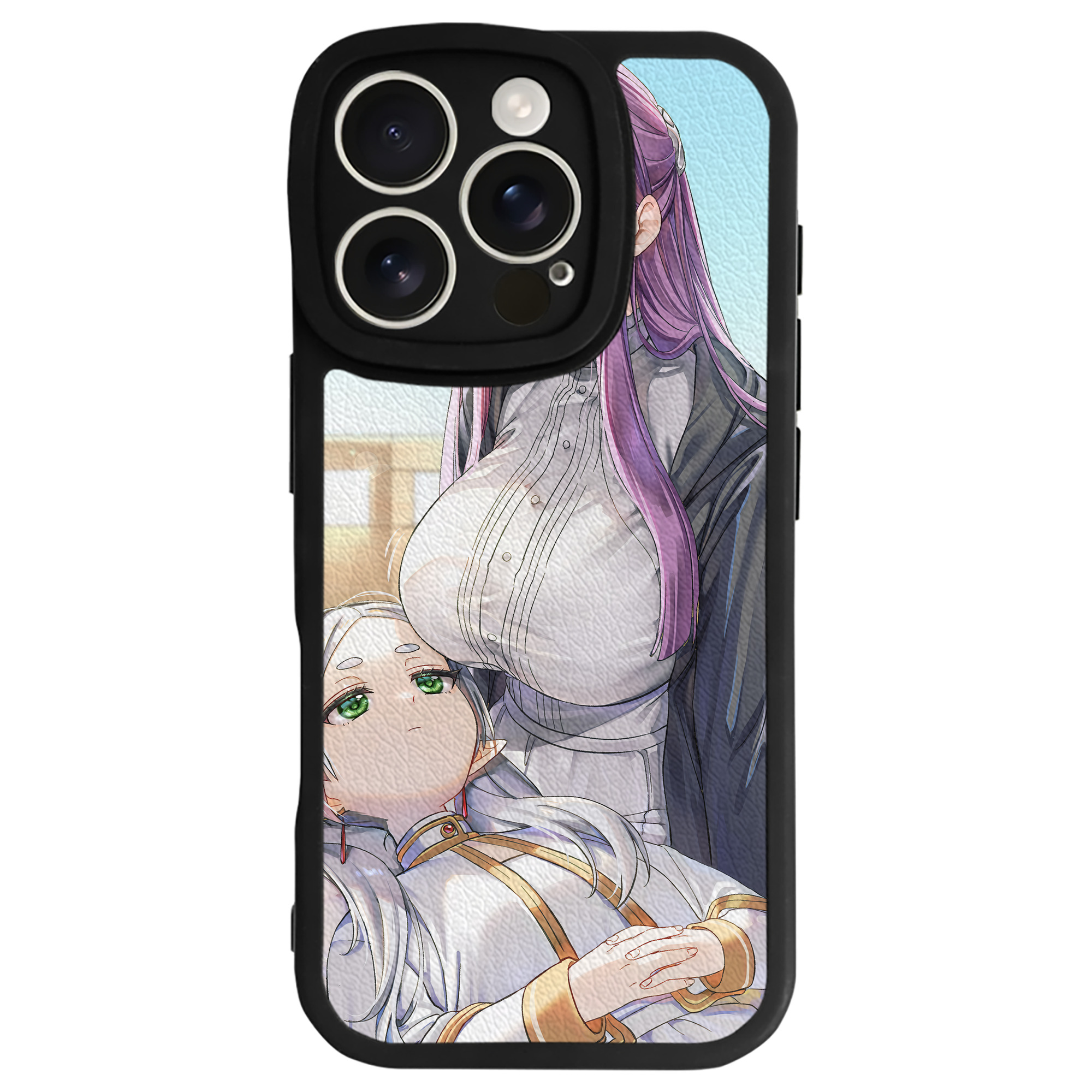 （画像用） 葬送のフリーレン Frieren 【iPhone 16シリーズ対応】シリコンスマホケース（レザー調） 材質：シリコン